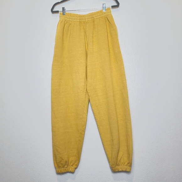URBAN OUTFITTERS BDG Men's Bonfire French Terry Jogger Sweatpants Yellow… - Picture 4 of 13